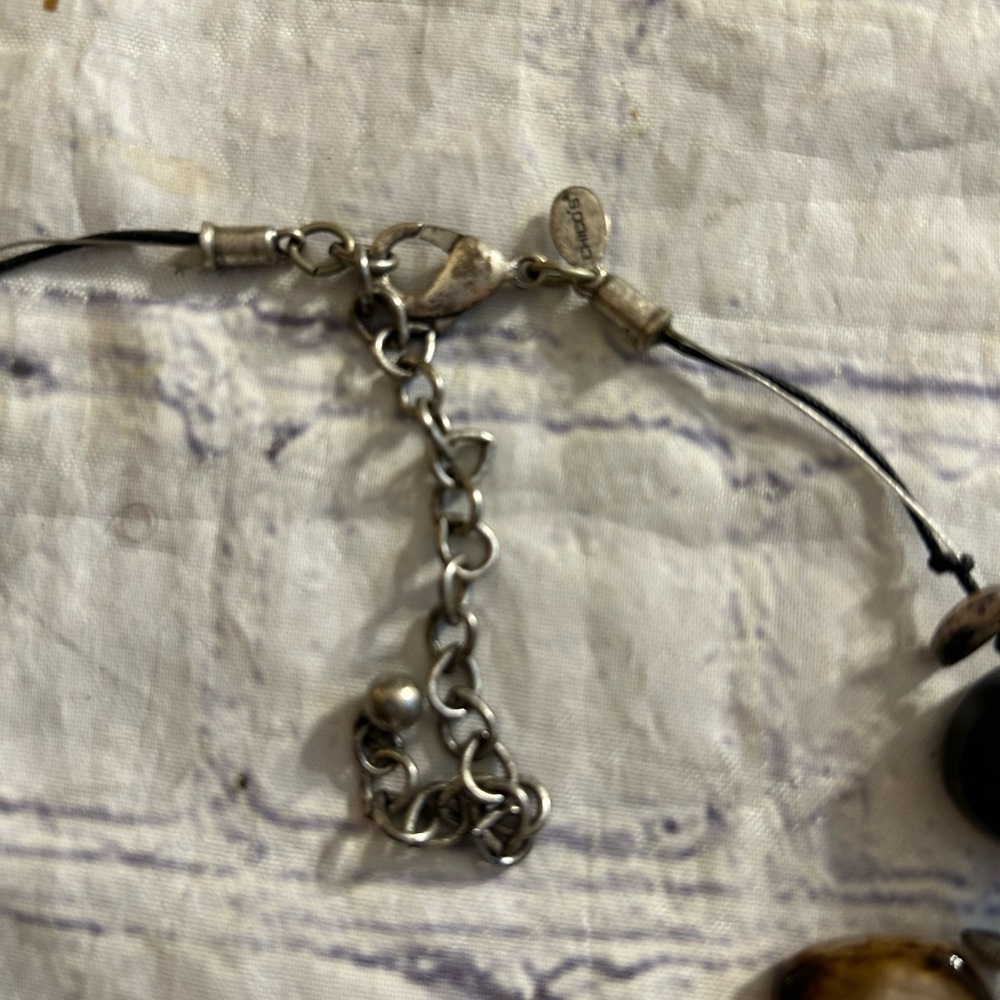 Chico’s Statement Necklace Large Irregular Shaped… - image 5